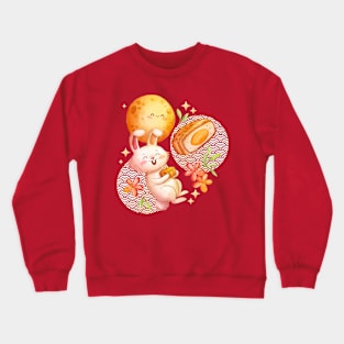 Rabbit Happy Autumn Watercolor Crewneck Sweatshirt